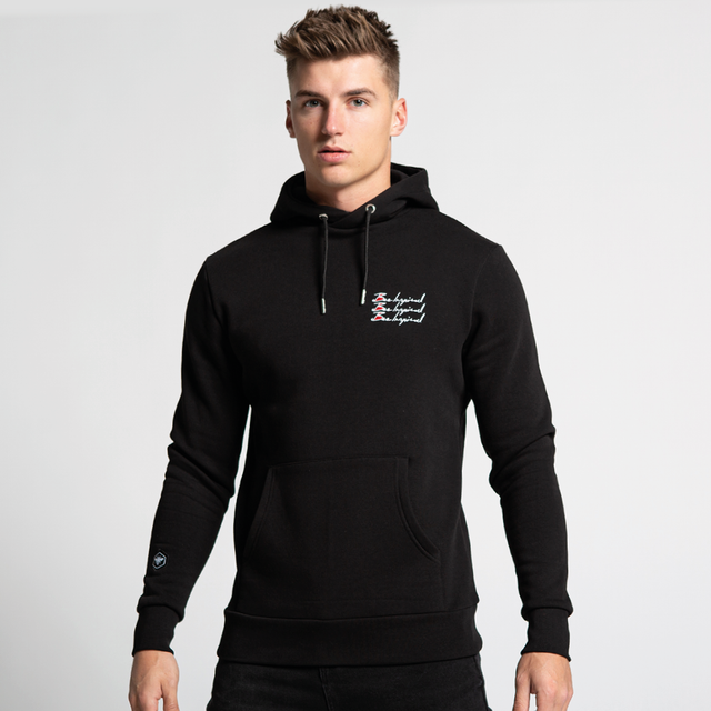 Triple Scribble Hoodie - Black