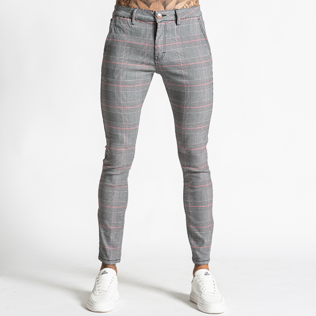 Carrick Chino - Black/White/Red Check