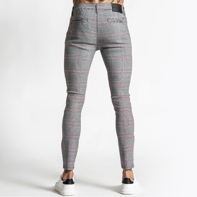 Carrick Chino - Black/White/Red Check