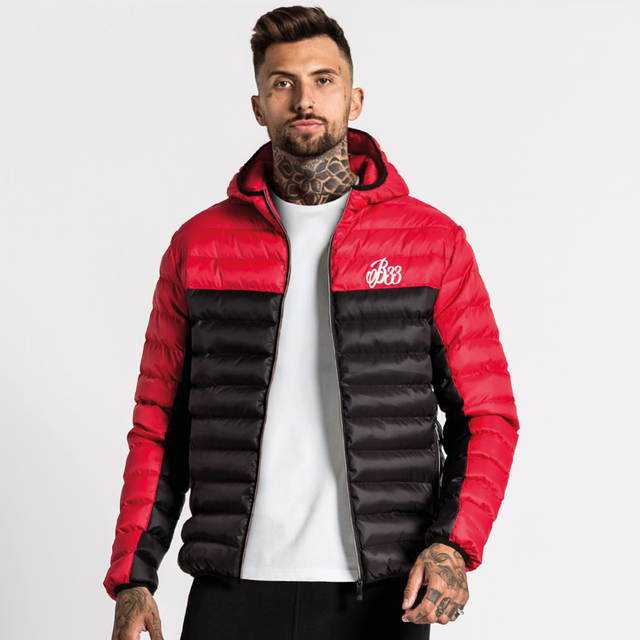 Vanti Puffer Jacket - Red/Black