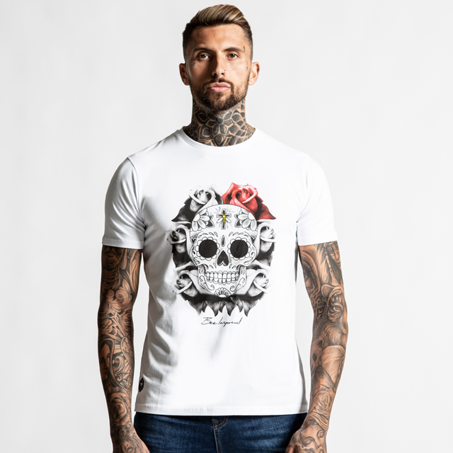 Skull & Roses Tee - White