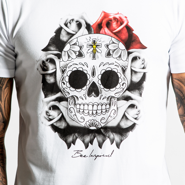 Skull & Roses Tee - White
