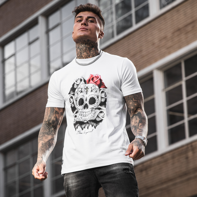 Skull & Roses Tee - White