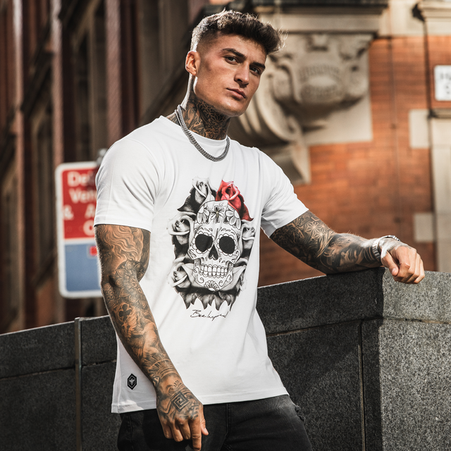 Skull & Roses Tee - White