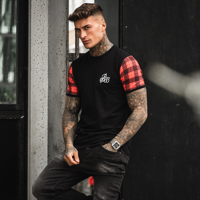 Tartan Tee - Red/Black Tartan