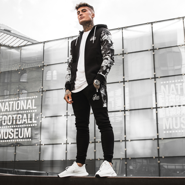 Monochrome Hoodie - Black