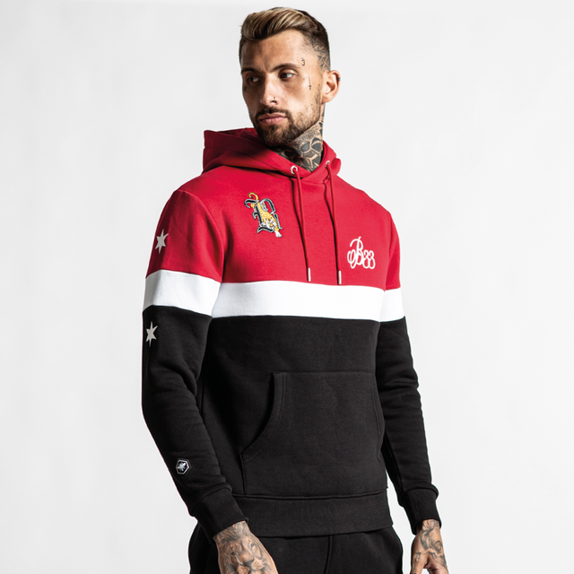 Drew Hoodie - Black/Red/White