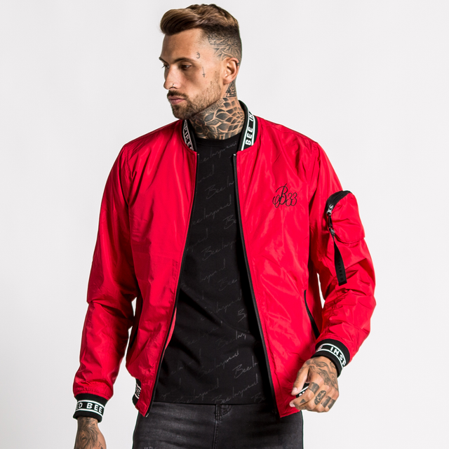 Falcon Bomber Jacket - Red