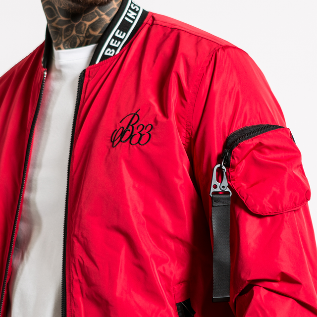 Falcon Bomber Jacket - Red