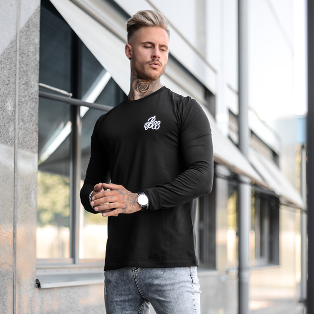 Signature Long Sleeve Tee - Black