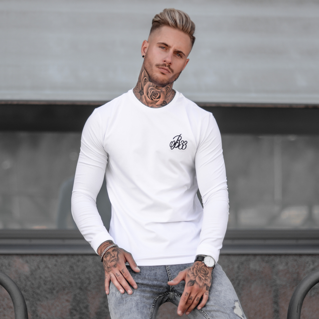 Signature Long Sleeve Tee - White
