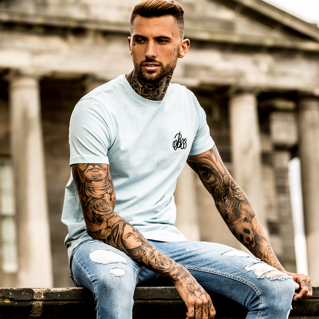 Signature Tee - Sterling Blue