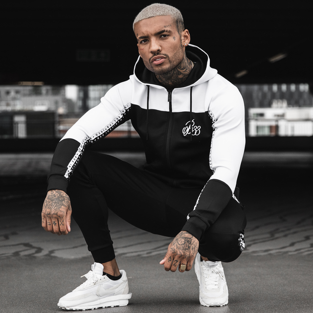 Ashton Hoodie - Black/White