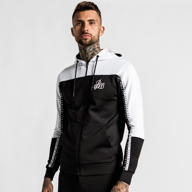 Ashton Hoodie - Black/White