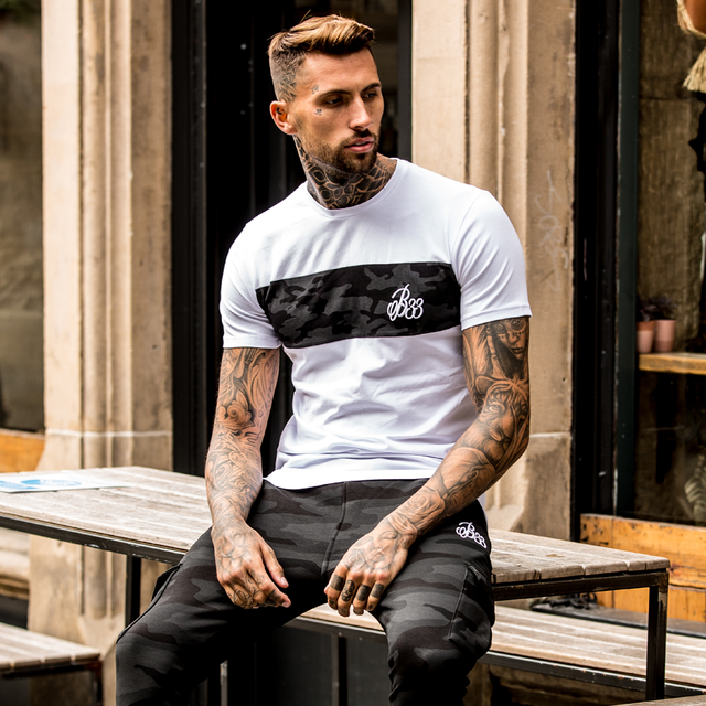 Rokin Tee - White/Black Camo