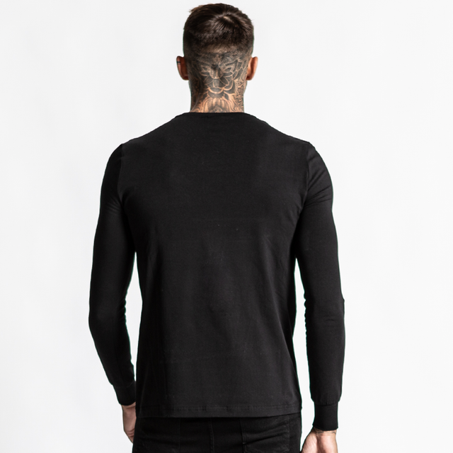 Rokin Long Sleeve Tee - Black/Black Camo