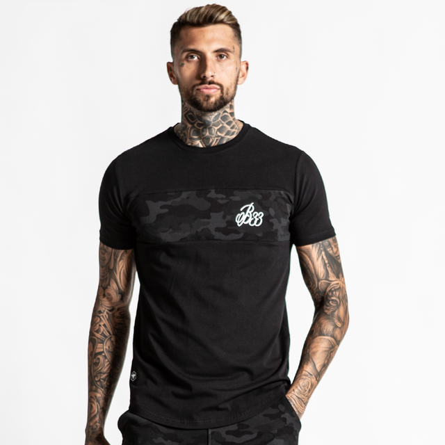 Rokin Tee - Black/Black Camo