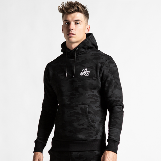 Riga Hoodie - Black Camo