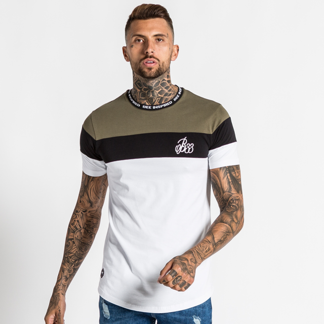 Horizon Tee - White/Khaki/Black