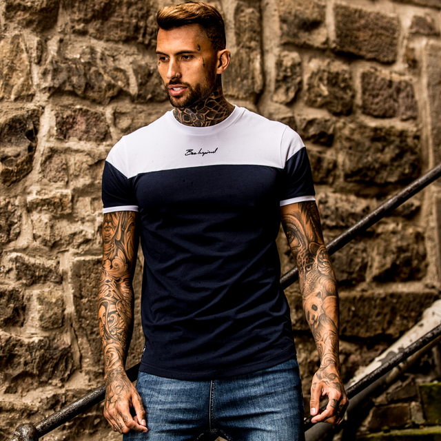 Klass Tee - White/Navy
