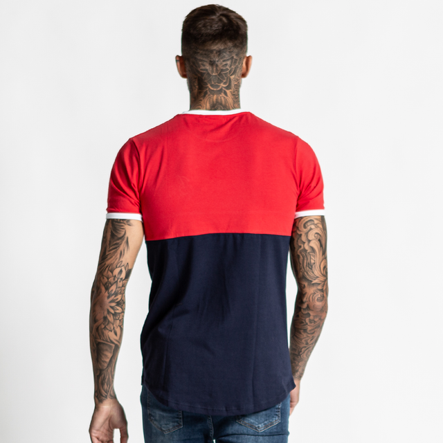 Bentley Tee - Red/White/Navy