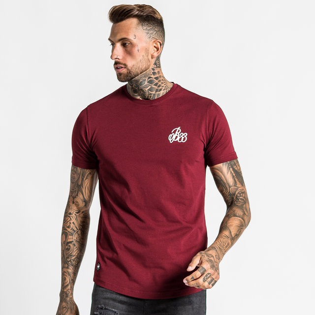 Signature Tee - Burgundy
