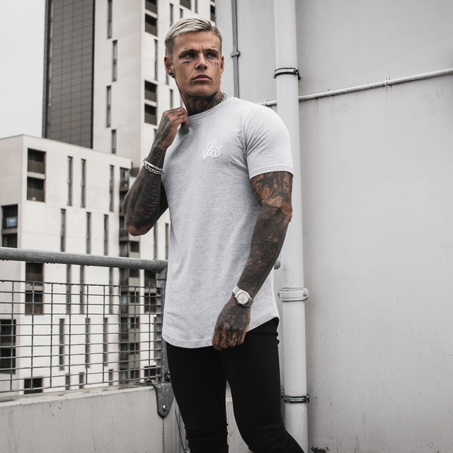 Signature Tee - Grey Marl
