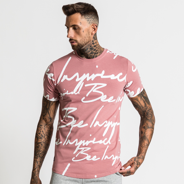 Script Tee - Pink