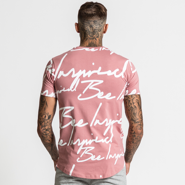 Script Tee - Pink