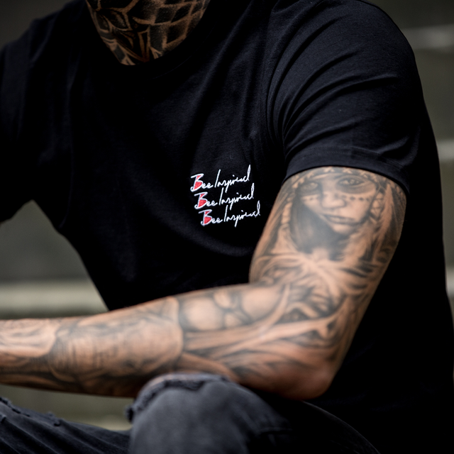 Triple Scribble Tee - Black