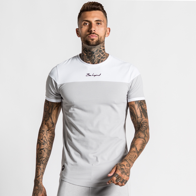 Klass Tee - Light Grey/White