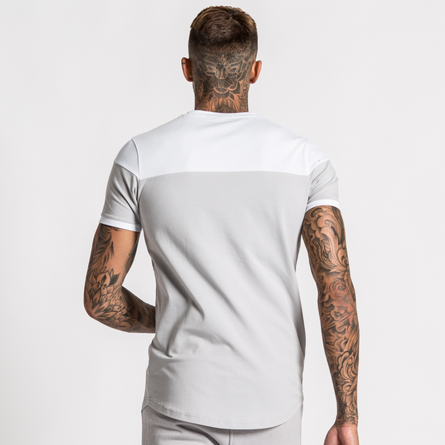 Klass Tee - Light Grey/White