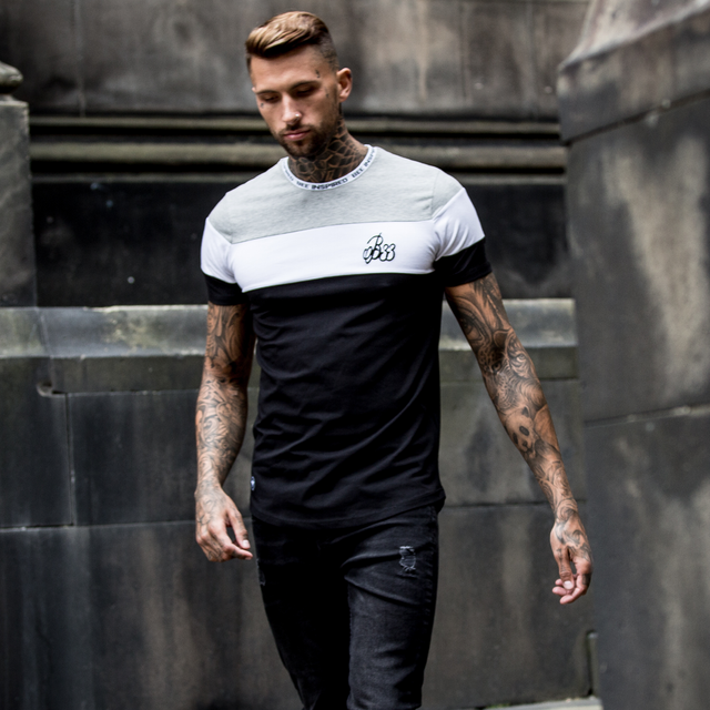 Horizon Tee - Black/Grey/White