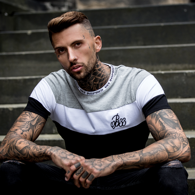 Horizon Tee - Black/Grey/White