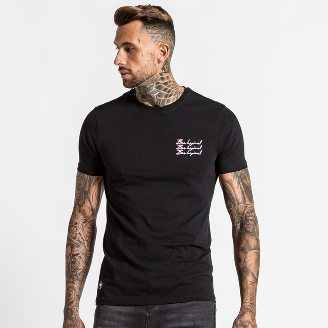 Triple Scribble Tee - Black