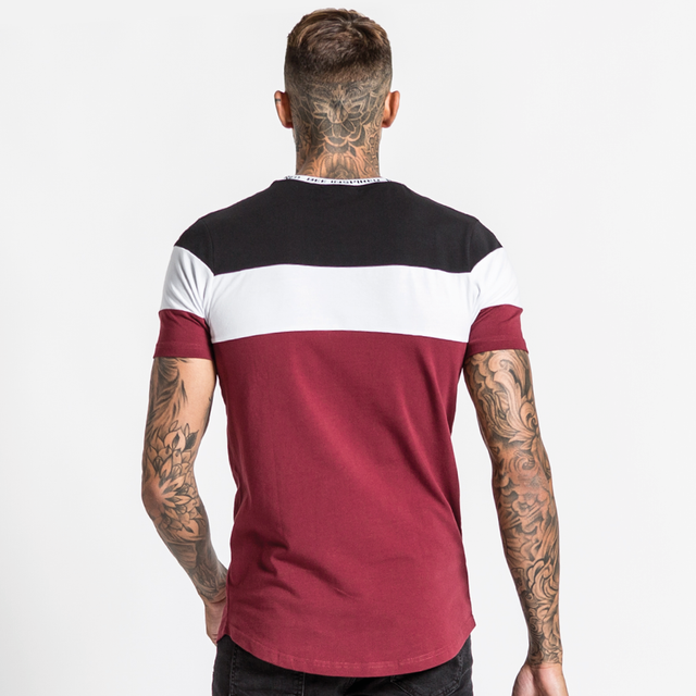 Horizon Tee - Burgundy/Black/White