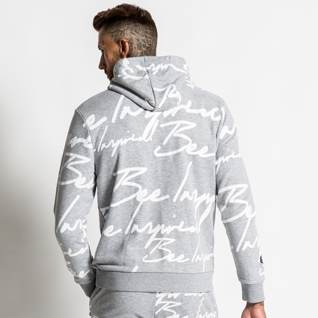 Script Hoodie - Grey