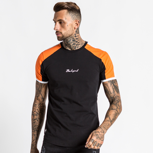 Guard Tee - Black/White/Orange