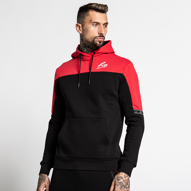 Cavin Hoodie - Red/Black