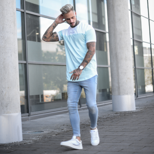 Klass Tee - White/Jade