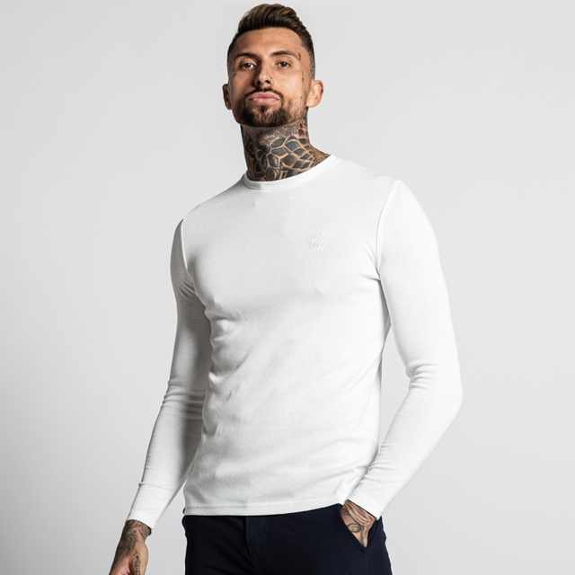 Carson Long Sleeve Knitted Tee - Ivory