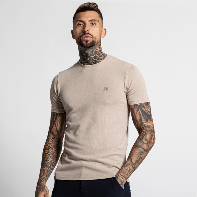 Carson Knitted Tee - Sand