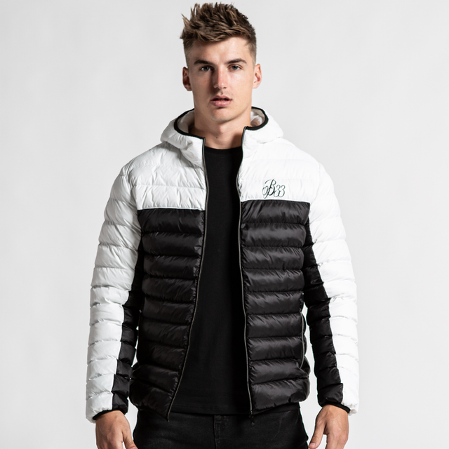 Vanti Puffer Jacket - White/Black