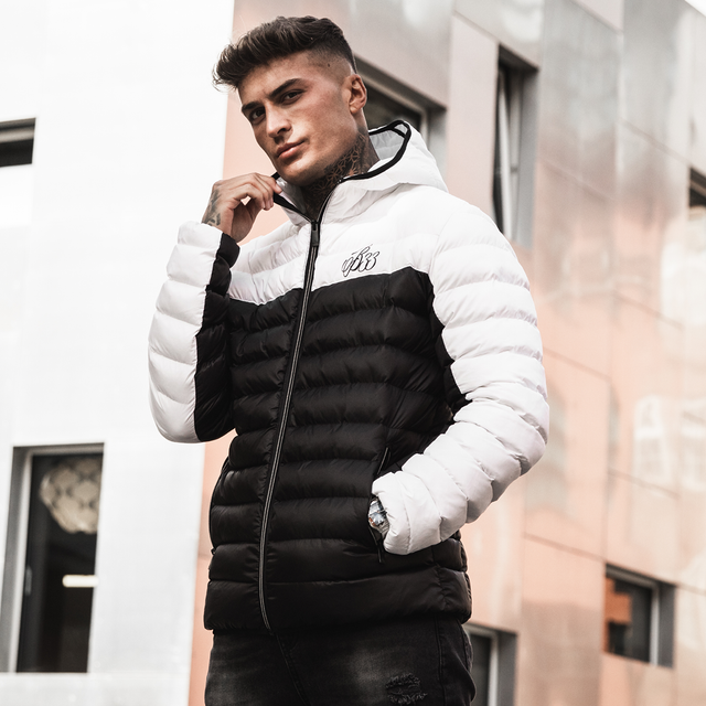 Vanti Puffer Jacket - White/Black