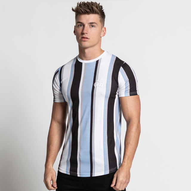 Mahlon Tee - Blue/Grey/White