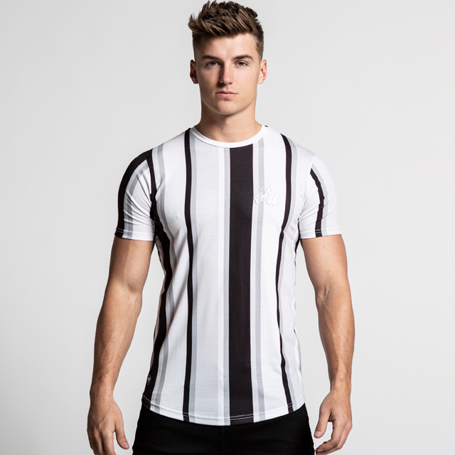 Mahlon Tee - Light Grey/Black/White