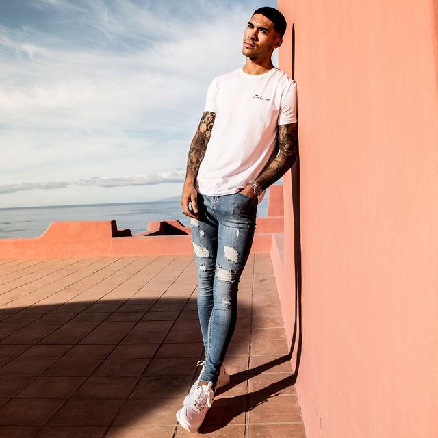 Luca Skinny Stretch - Distressed Light Blue