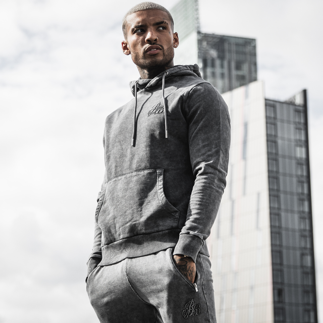 Merson Hoodie - Grey Acid Wash