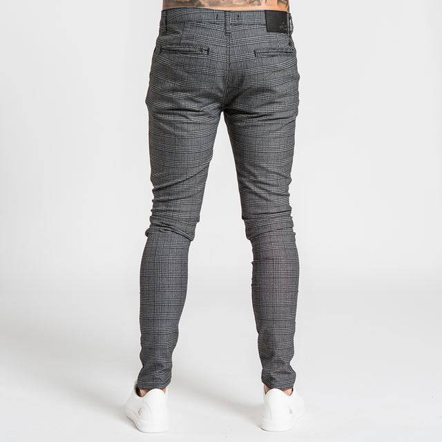 Oslo Chino - Black/Grey Check