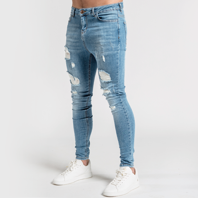 Luca Skinny Stretch - Distressed Light Blue